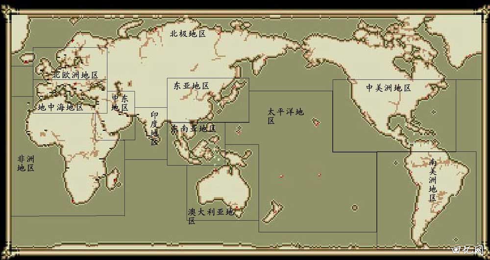 大航海时代2地图全貌