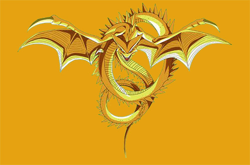 超级神龙是由龙神萨拉玛制作的,体积庞大至极,可以瞬间吞噬银河系,将